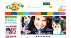 Desktop Screenshot of customlipbalmstore.com